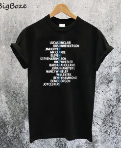 Stranger Things Cast Name T-Shirt