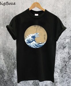 The Great Wave off Kanagawa Godzilla T-Shirt