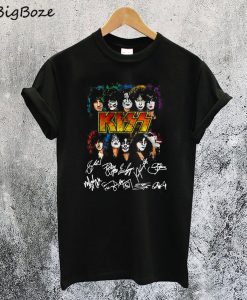 Kiss Band Signatures T-Shirt