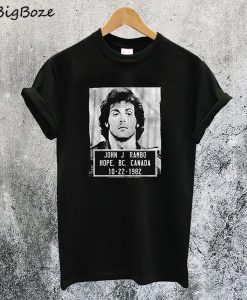 John J. Rambo Mugshot T-Shirt