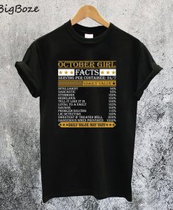 October Girl Facts T-Shirt