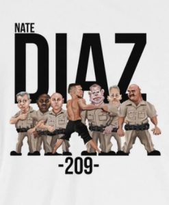 Nate Diaz Police 209 UFC T-Shirt
