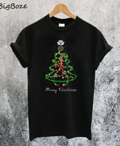 Merry Christmas Tree Nurse T-Shirt