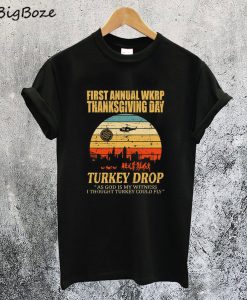 Thanksgiving Wkrp Turkey Drop T-Shirt