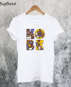 Kobe Bryant Tribute Typography T-Shirt