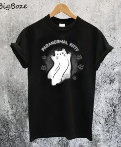 Paranormal Kitty Funny Ghost Cat T-Shirt