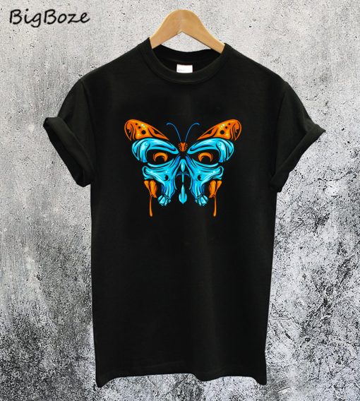 Skull And Butterfly T-Shirt