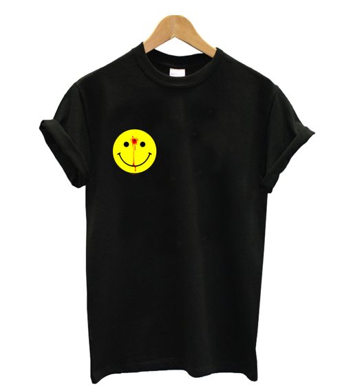 Smiley Face With a Bullet Hole - Have a Nice Day T-Shirt