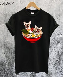 Cream French Bulldog Ramen T-Shirt