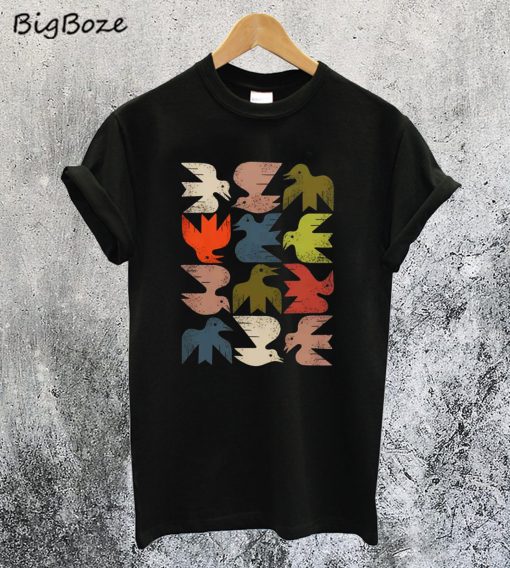 Midcentury Bird Grid T-Shirt