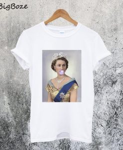 Queen Elizabeth II Bubble Gum T-Shirt