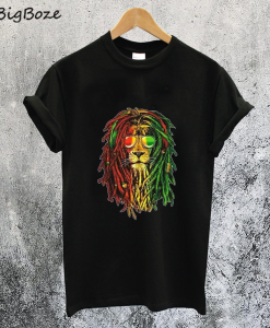 Lion Reggae Music Rasta Funny Cool T Shirt