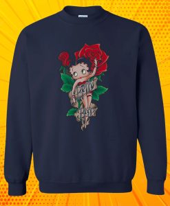 Betty Boop Flower Sweatshirt