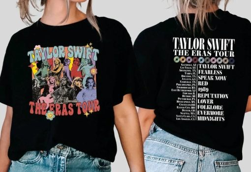 The Eras Tour Vintage Taylor Swift T Shirt Twoside