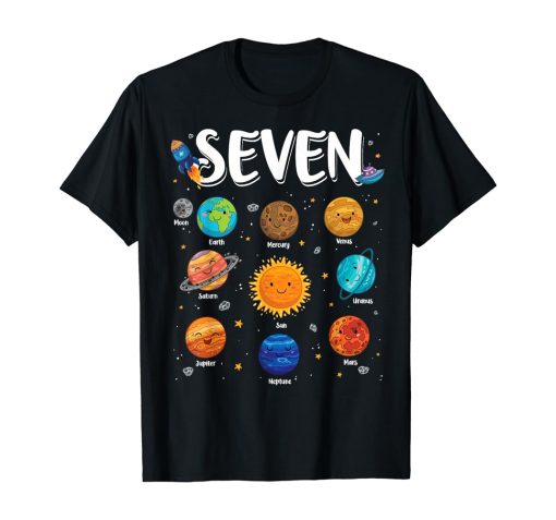 Solar System Planets 7 Seven T Shirt